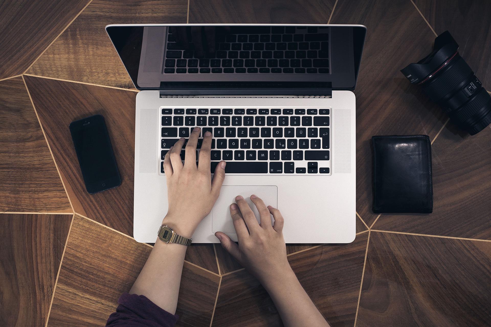 Worker with laptop